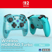 HORIPAD Turbo Inalámbrico para Nintendo Switch 2 - Aqua