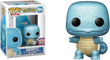 Funko POP!: Pokémon Squirtle Colección de Diamantes 2021 Exclusiva de FunKon 504 Verano Compartido