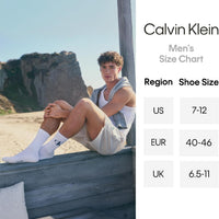 Calvin Klein Mens 8 Pack Soft Cotton Cushioned Crew Dress Socks