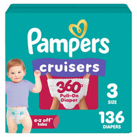 Pampers Cruisers 360 Pañales Tipo Calzoncito para Bebé Tallas 3 a 8