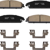 HECHENQICHE D1058 Front Ceramic Brake Pads Kit Fit For Chrysler 300 2005-2023, For 200 2013-2014, For Dodge Charger 2006-2023, For Magnum 2005-2008, For Challenger 2009-2022, For Charger 2006-23
