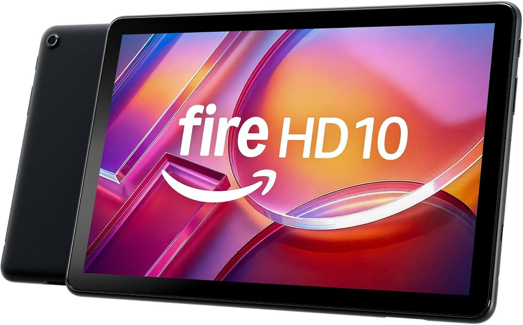 Fire Tablets Amazon Fire HD 10 tablet, built for relaxation, 10.1" vibrant Full HD screen, octa-core processor, 4 GB RAM, 32 GB, Black