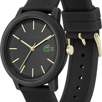 Reloj Lacoste 12.12 Cronógrafo - Correa de Silicona 42mm (Negro)
