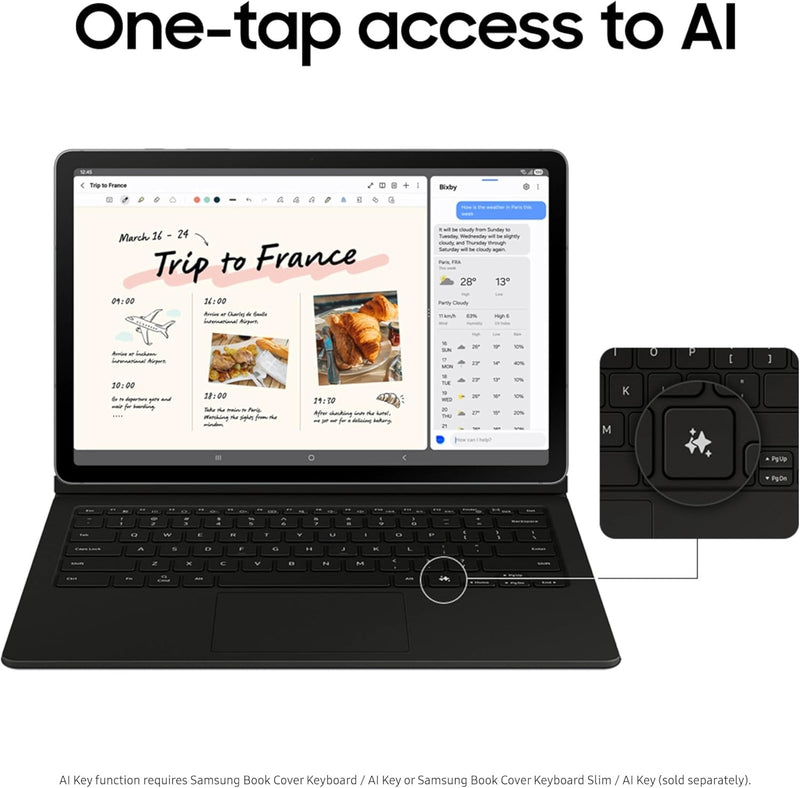 Samsung Galaxy Tab S10 Lite, 6GB RAM, 128GB, Long Battery Life, 10.9” LCD, S Pen for Note-Taking, Exynos 1380, Circle to Search, AI Tools, Gray