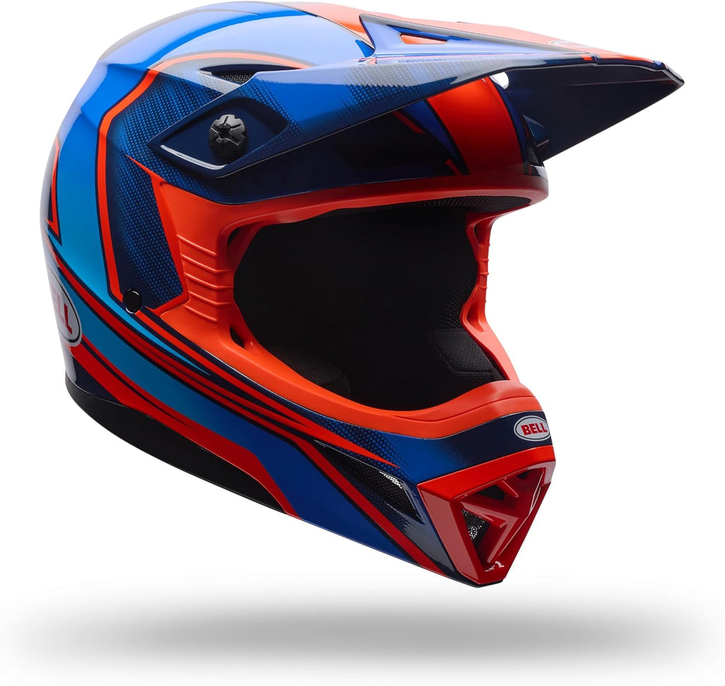 BELL Youth MX-10 MIPS Speedway Dirt Bike Helmet - Turquoise Blue, Youth Large