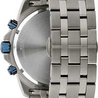 Bulova Men's Marine Star 'Series A' Gray IP Stainless Steel with Blue Accents Chronograph Quartz Watch, 4mm Style: 98B411