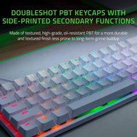 Razer Huntsman Mini 60% Gaming Keyboard, Linear Optical Switches, White