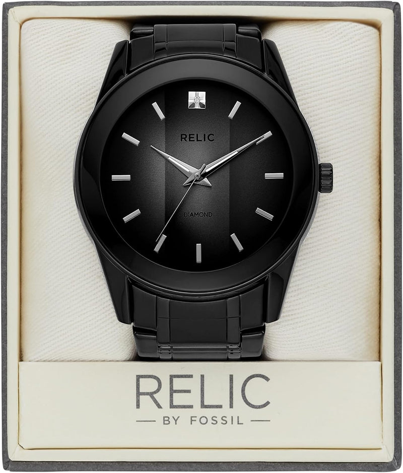 RELIC by Fossil Men's Rylan Stainless Steel and Diamond Accent Watch