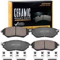 HECHENQICHE D1078 Front Ceramic Brake Pads Kit Fit For Subaru Legacy 2005-2019, For B9 Tribeca 2006-2007, For Tribeca 2008-2014, For Outback 2010-2019, For Forester 2014-2018, For WRX 2015-2021