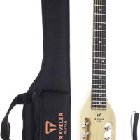 Traveler Guitar Ultra-Light Acoustic Guitar Maple | Portable Acoustic with Removable Lap Rest | Full 24 3/4" Scale Headless Guitar | Custom Gig Bag Included