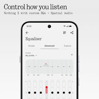 Nothing Ear (3a) Auriculares Bluetooth Cancelación de Ruido 45dB - Negro