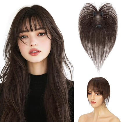 Hairro Clip In Bangs Short Hair Toppers For Women 14