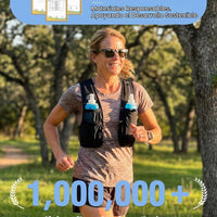 Chaleco de correr para mujeres y hombres, patente de EE. UU., correas ajustables para el