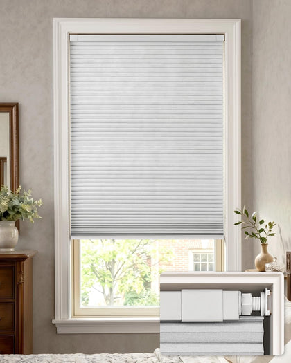LazBlinds No Drill Blackout Cellular Shades, 34