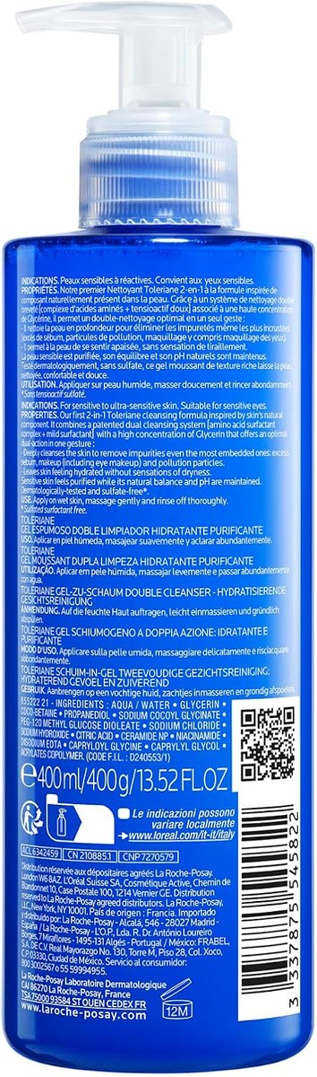 La Roche-Posay Toleriane Purifying Foaming Facial Cleanser with Niacinamide