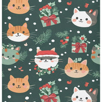 Crib Sheets for Boys Christmas Kawaii Cats Baby Girl Sheets,Neutral Mini Crib Mattress Sheets,Crib Mattress 52 * 28 * 9In
