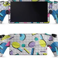 Carbon Fiber Gaming Skin Compatible with PS5 Portal Remote Player - Awesome 80s - Premium 3M Vinyl Protective Wrap Decal Cover - Easy to Apply | Crafted in The USA by MightySkins