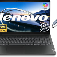 Lenovo V15 G6 Business Laptop Computer, 15.6" FHD Display, Windows 11 Pro 16GB DDR5 RAM 1TB SSD, Intel Quad-Core N150 Processor, Numeric Keypad, Ethernet RJ-45, Wi-Fi 6, Business Black