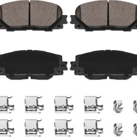 HECHENQICHE D1184 Front Ceramic Brake Pads Kit Fit For Scion iQ 2013, For Toyota Prius C 2012-2019, For Toyota Yaris 2007-2018