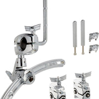 Ludwig LAC2983MT Atlas Arch Rail Mount with Two LAPAM1 Brackets | Percussion Drum Set Mounting Hardware | Drum Rail Mount for Toms