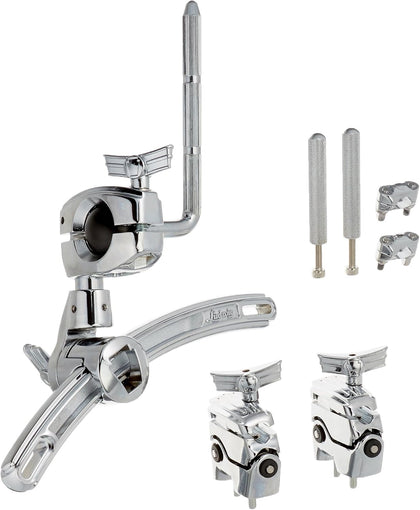 Ludwig LAC2983MT Atlas Arch Rail Mount with Two LAPAM1 Brackets | Percussion Drum Set Mounting Hardware | Drum Rail Mount for Toms