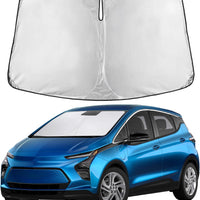 EcoNour Windshield Sunshade Compatible for Chevrolet Bolt 2017-2023 2024 2025, Sun Visor for Front Windshield & Window Sun Shade Cover, UV Heat Blocker & Protector, Car Accessories