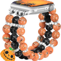 JR.DM Halloween Beaded Bracelet Band for Women Compatible with Apple Watch 38mm 40mm 41mm 42mm(S10/11) Holiday Handmade