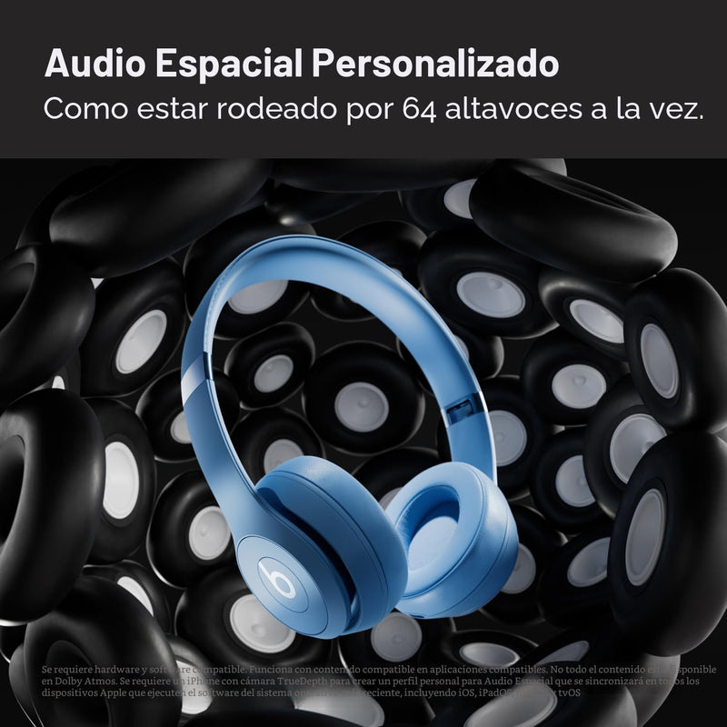 Beats Solo 4 - Azul Pizarra — Audífonos inalámbricos Bluetooth on-ear, hasta 50h