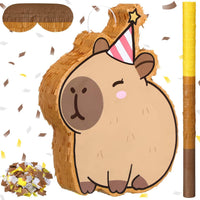 Seenelling Cute Capybara Themed Piñata Cute Capybara Piñata for Science Party Supplies Christmas Festivals Holiday Photo Props Fiesta Party Supplies, Birthday Centerpiece Decor