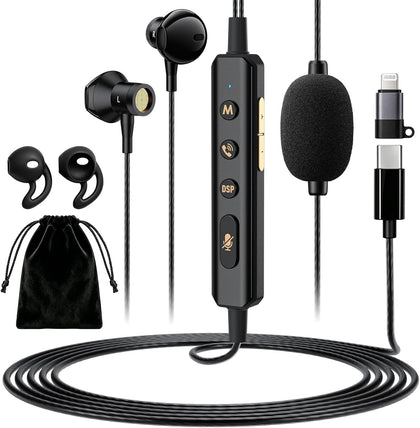 Facmogu Sound Card Karaoke Headset with Mic for Singing & Lives Sreaming