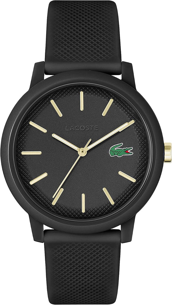 Reloj Lacoste 12.12 Cronógrafo - Correa de Silicona 42mm (Negro)