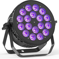 180 W Stage Par Lights, RGBW 4-in-1 LED Par Can Light with DMX512 Sound Activated Controlled Aluminum Uplights, Stage Lights for Parties Wedding Festival Events Church