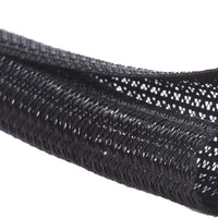 Alex Tech 20ft - 1.5 inch Cord Protector Wire Loom Tubing Cable Sleeve Split Sleeving for USB Cable Power Cord Audio Video Cable - Protect Cat from Chewing Cords - Black