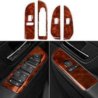 Car Window Lift Switch Cover Trim Wood Grain Sticker Decal fits for Chevrolet Silverado Suburban Tahoe Avalanche/GMC Sierra Yukon/Cadillac Escalade Accessories - 2007-2009 NOT FIT