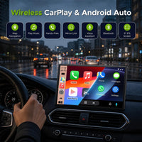TOGUARDGO 9'' Carplay Screen for Car, Wireless Car Play and Android Auto