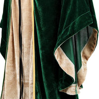 Lehauya Womens Renaissance Costume Dress Medieval Velvet Lace Up Faire Gown