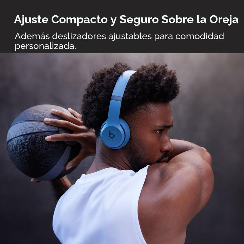 Beats Solo 4 - Azul Pizarra — Audífonos inalámbricos Bluetooth on-ear, hasta 50h