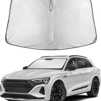 EcoNour Windshield Sunshade Compatible for Audi Q8 E-Tron 2019-2024 2025 2026, Sun Visor for Front Windshield & Window Sun Shade Cover, UV Heat Blocker & Protector, Car Accessories