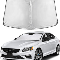 EcoNour Windshield Sunshade Compatible for Volvo S60 2011-2016 2017 2018, Sun Visor for Front Windshield & Window Sun Shade Cover, UV Heat Blocker & Protector, Car Accessories