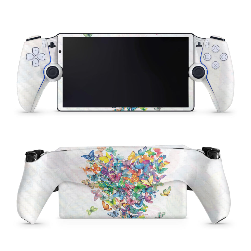 Carbon Fiber Gaming Skin Compatible with PS5 Portal Remote Player - Wildheart - Premium 3M Vinyl Protective Wrap Decal Cover - Easy to Apply | Crafted in The USA by MightySkins