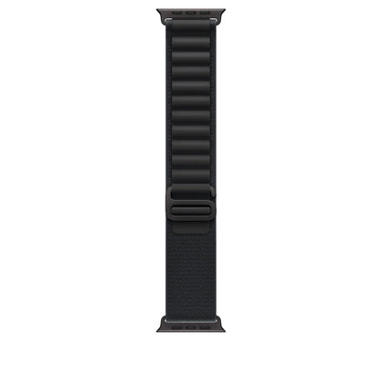 Apple Watch Band - Alpine Loop - 49mm - Black - Medium - Black Titanium Finish