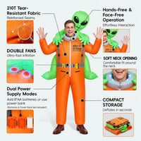 Visita la tienda COOLWUFAN Disfraz inflable de alienígena COOLWUFAN con 2 ventiladores, disfraces inflables para adultos