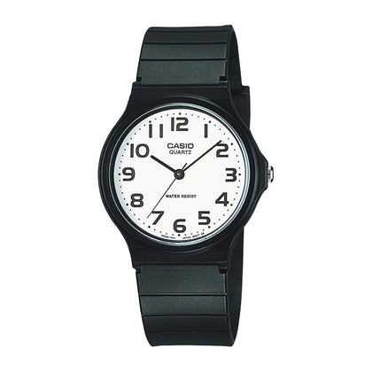 Casio Serie MQ24 Reloj analógico de cuarzo para hombre resistente al agua con diseño clásico y batería de larga duración
