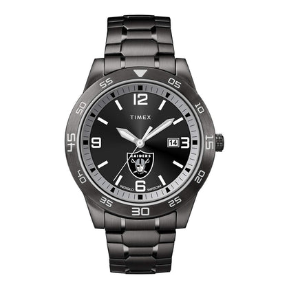 Timex NFL Acclaim - Reloj Para Hombre De 42 Mm, Resistencia Al Agua 50 M, Banda De Acero Inoxidable Negra