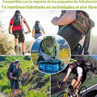 Vejiga de hidratación, vejiga de agua de 1.5-2-3L para mochila de senderismo, bolsa de