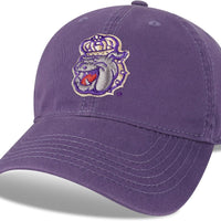 Legacy NCAA Officially Licensed Baseball Hat, James Madison Dukes, Lightweight Cap for Men & Women, Relaxed Twill Adjustable (EZA), Purple, One Size Fits Most, Adjustable Fabric Closure