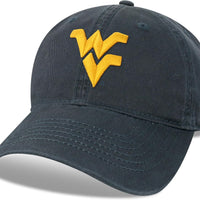 Legacy NCAA Officially Licensed Baseball Hat, West Virginia Mountaineers, Lightweight Cap for Men & Women, Relaxed Twill Adjustable (EZA), Navy, One Size Fits Most, Adjustable Fabric Closure