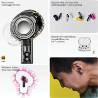 Nothing Ear (3a) Auriculares Bluetooth Cancelación de Ruido 45dB - Rosado