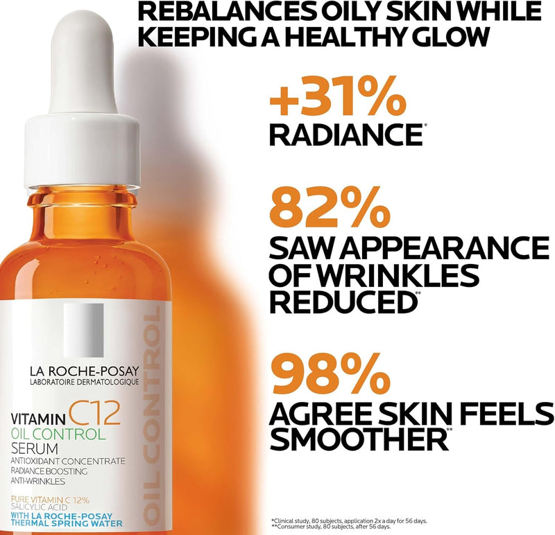 La Roche-Posay 12% Vitamin C Face Serum, 2 formulas with hyaluronic acid