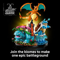 LEGO Pokémon Venusaur, Charizard and Blastoise - Building Set for Adults, Ages 18+ - Collectible Pokémon Figures - Gift Idea for Men & Women - 72153